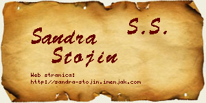 Sandra Stojin vizit kartica